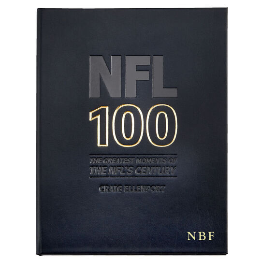 NFL 100 Greatest Moments Personalized Leather Book